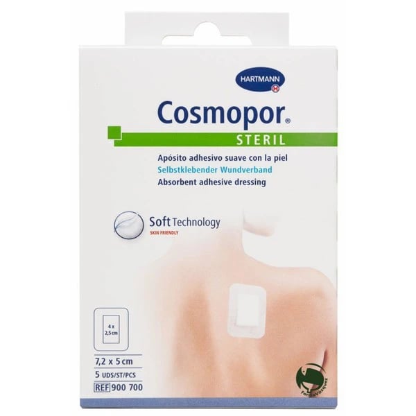 Cosmopor Steril Penso 7,2cmx5cm X5
