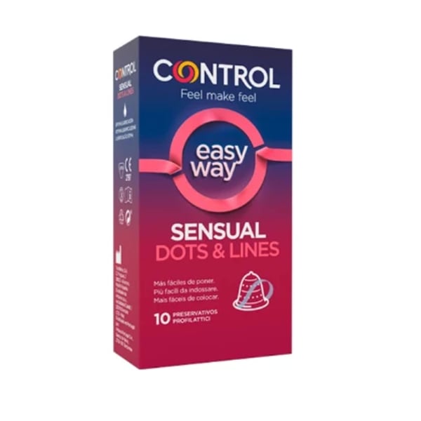 Control Sensual Dl Easy Way 10 Preservativos