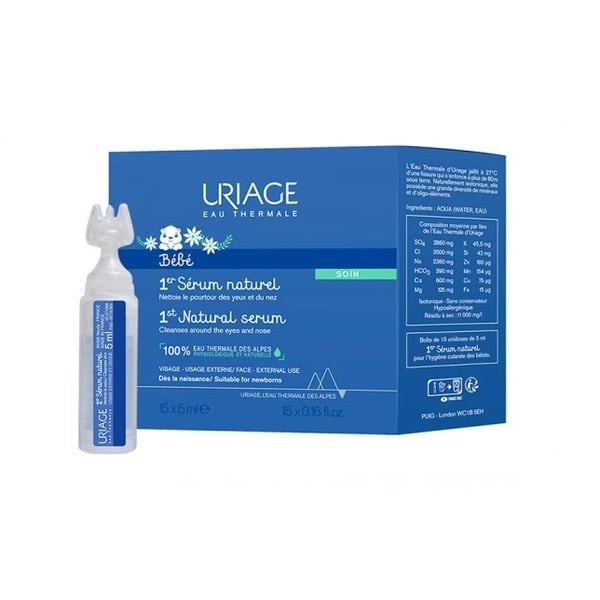 Uriage Bebé 1º Soro Fisiológico Natural 5 ml 15 unidades