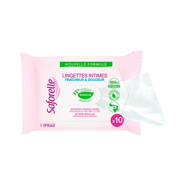 Saforelle Toalhete Íntimo Frescura 10 unidades