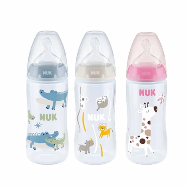Nuk Biberão First Choice+ Silicone Flow Control 6-18 Meses 300 ml