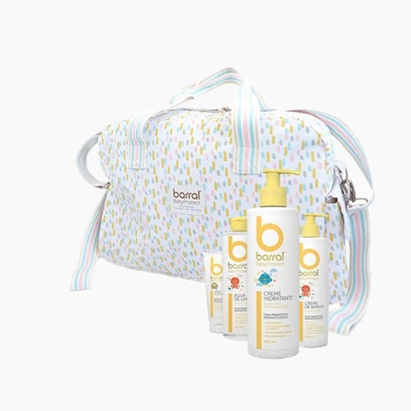 Barral BabyProtect Mala de Maternidade Creme de banho 500 ml + Creme hidratante 400 ml + Champô 200 ml + Creme muda fraldas 75 g com Desconto de 20%
