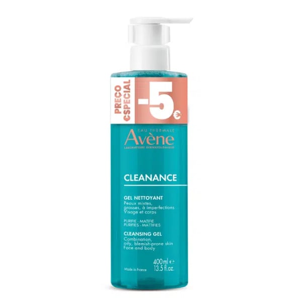 Avène Cleanance Gel de limpeza 400 ml com Desconto de 5€