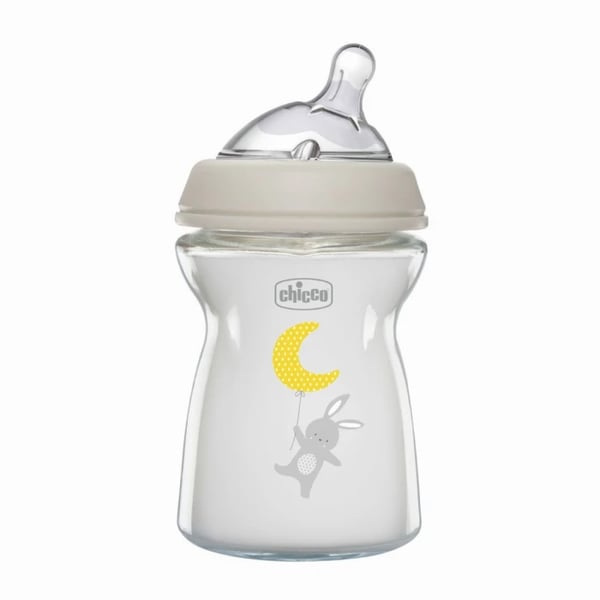 Chicco Biberão Natural Feeling Vidro Fluxo Normal 250 ml 0M+