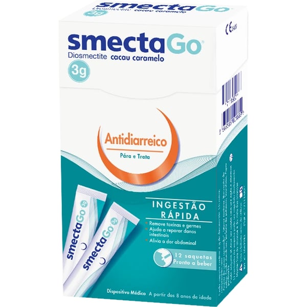 SmectaGo Suspensão Oral Saqueta 12 unidades