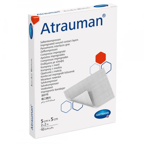 Atrauman Compressa Impregnada 5 x 5 cm 10 unidades