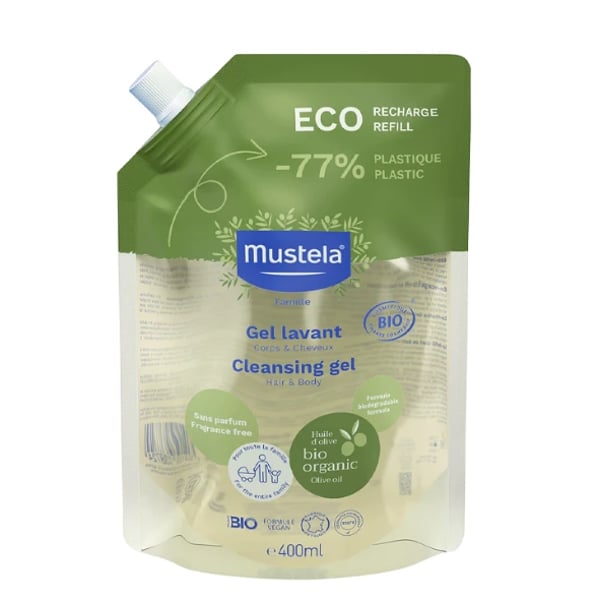 Mustela Bio Gel Banho Eco Refill 400 ml