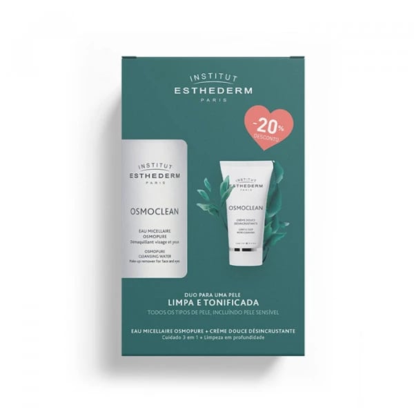Esthederm Osmoclean Água Micelar 200 ml + Creme Desincrustante 75 ml Oferta 20%