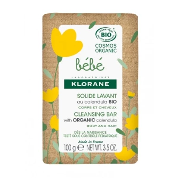 Klorane Bebé Sabonete Sólido Corpo/Cabelo Bio100G