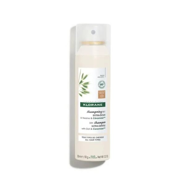 Klorane Capilar Champô Seco Aveia Ceramida Cabelo Castanho 150 ml