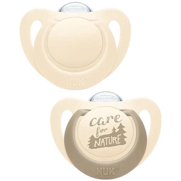 Nuk Nature Chupeta Silicone 0-6 meses Bege 2 unidades