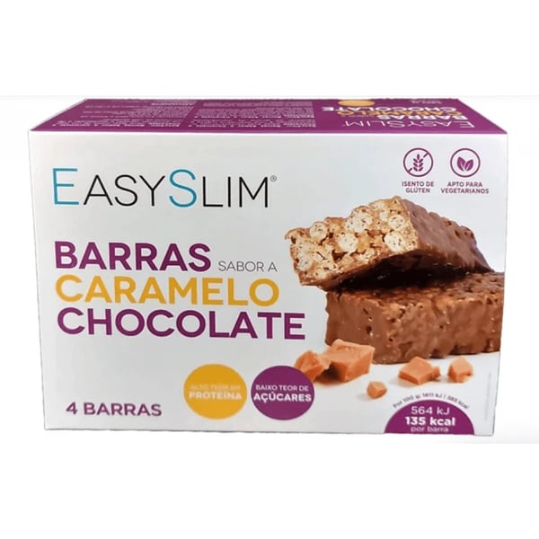 Easyslim Barras Caramelo e Chocolate 35 gr 4 unidades