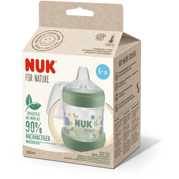 Nuk Nature Biberão Aprendizagem Verde 150 ml