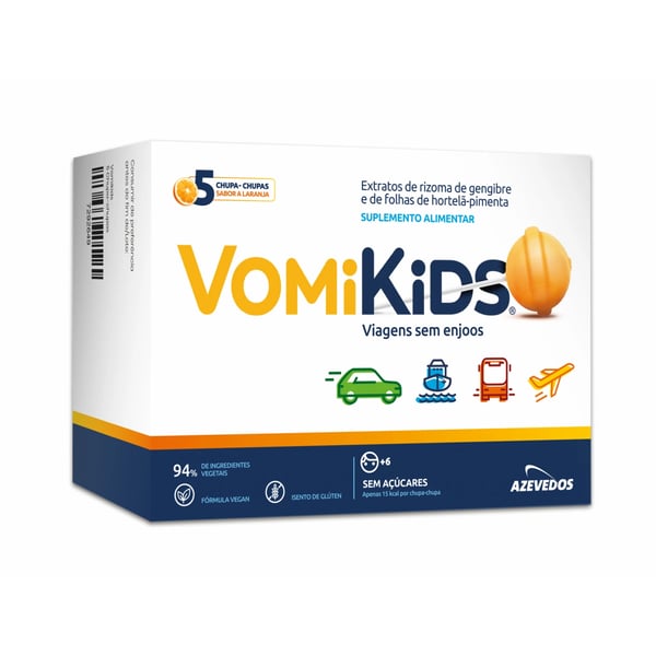 VomiKids Laranja 5 Chupa-Chupas 