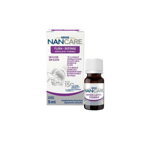 Nancare Flora-Defense Bifidus Lactis <mark>Vitamina</mark> <mark>D</mark> Gotas 5 ml