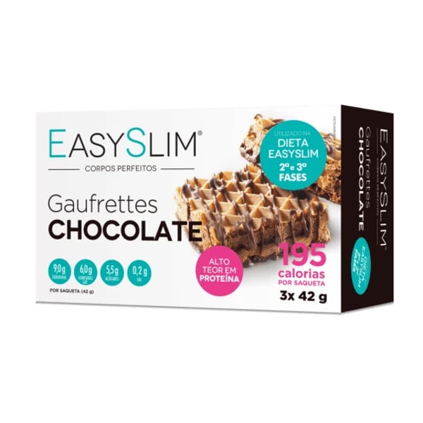 Easyslim Gaufrett Chocolate 42 gr 3 unidades