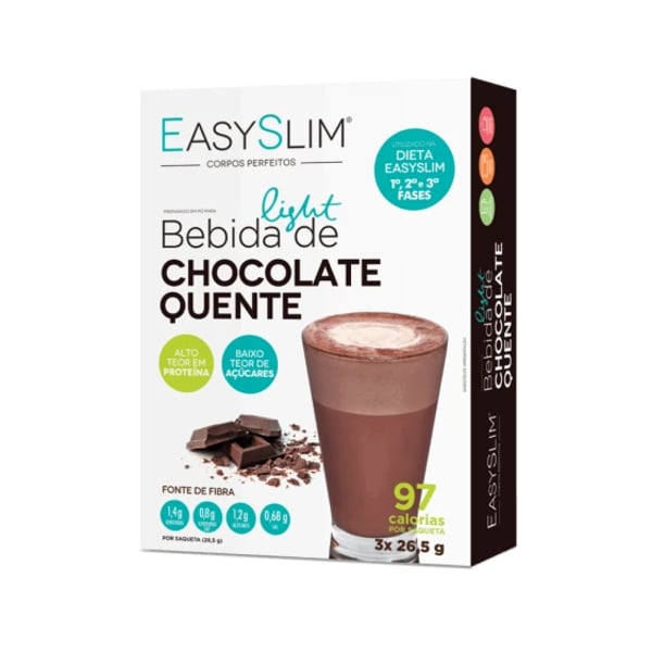 Easyslim Chocolate Quente Saqueta  26,5 g x 3