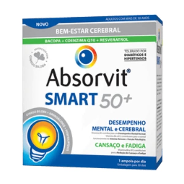 Absorvit Smart50+ 30 Ampolas de 10 ml 