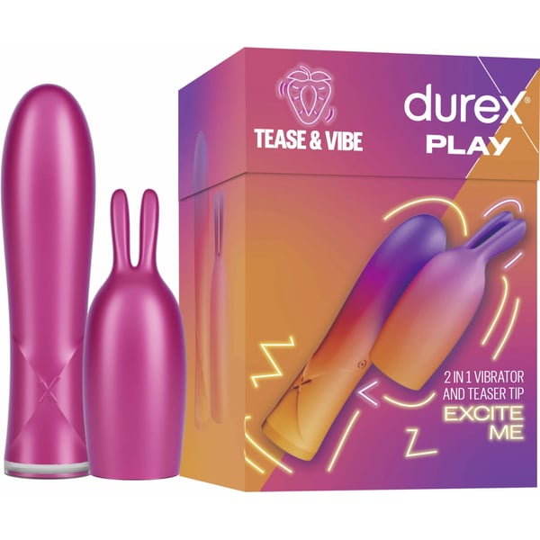 Durex 2 em 1 Vibrador e Estimulador