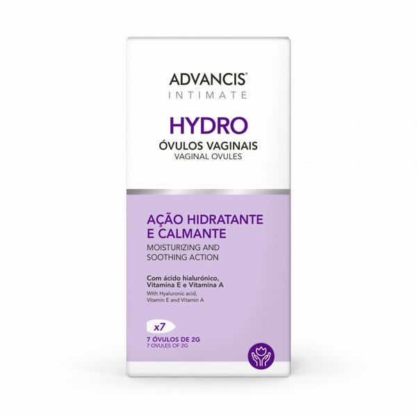 Advancis Intimate Hydro Óvulos Vaginais 2 gr 7 unidades