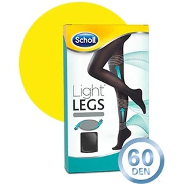 Scholl Light Legs Collant Compressão 60 densidade Tamanho S Preto