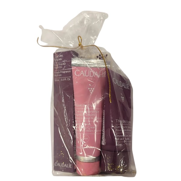 Caudalie Coffret Cr.Mãos + Mini perfume + Mini gel douche