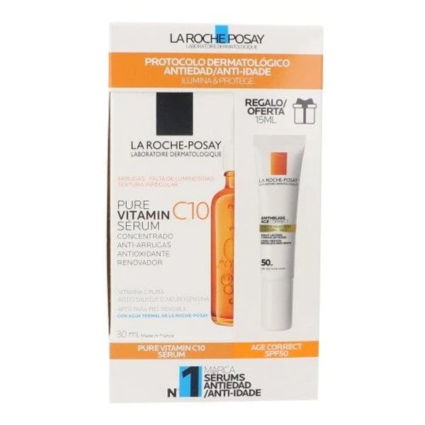 La Roche-Posay Coffret Pure Vitamin C10 Sérum 30 ml oferta Anthelios Age Correct SPF50 15 ml