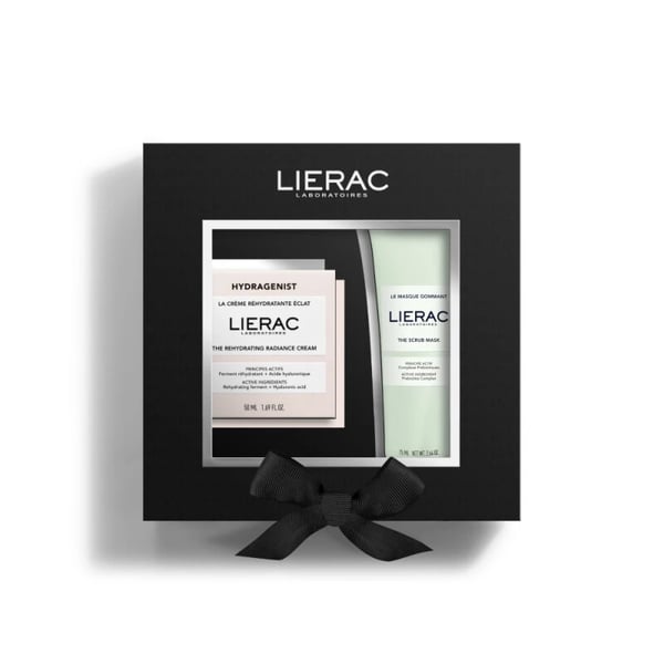 Lierac Coffret Hydragenist Creme Reidratante Iluminador 50 ml + Máscara Esfoliante 75 ml