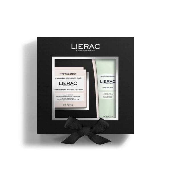 Lierac Coffret Hydragenist Gel-Creme Reidratante Iluminador 50 ml + Máscara Esfoliante 75 ml