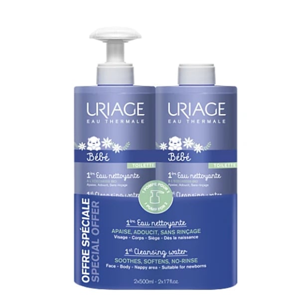 Uriage Bebe 1º Eau + Eco Pack 500MlX2