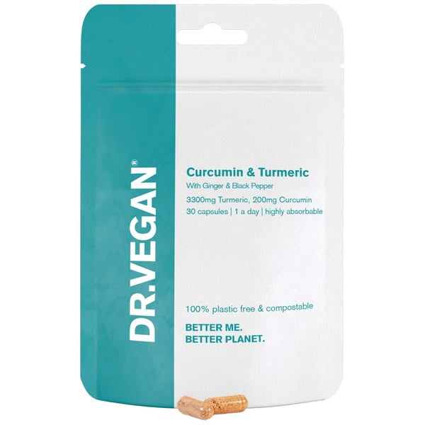 Dr.Vegan Curcumin e Turmeric 30 cápsulas