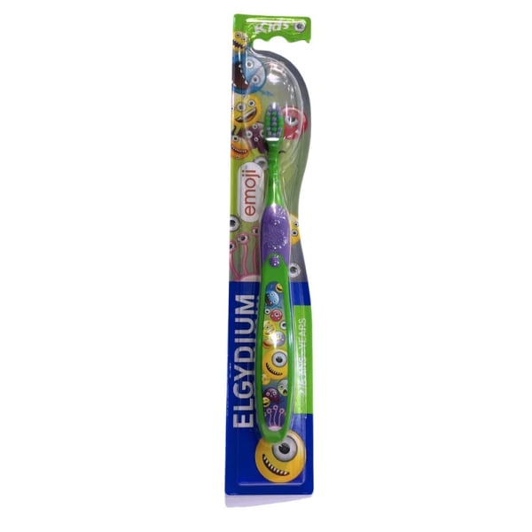 Elgydium Kids Escova Dentes Emoji Edição Limitada 2-6 anos