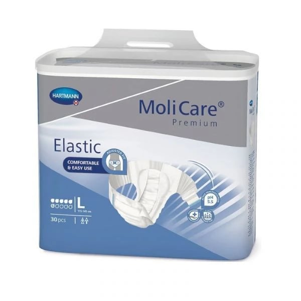 Molicare Elastic Fralda 6 Gotas Tamanho L X 30