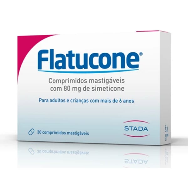 Flatucone 80 mg 30 comprimidos mastigáveis