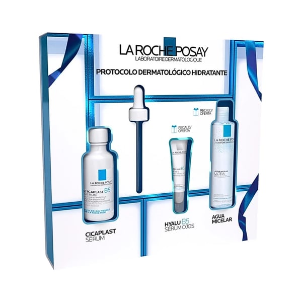 La Roche-Posay Coffret Cicaplast Sérum 30 ml oferta Hyalu B5 Sérum Olhos 5 ml + Água Micelar Ultra 50 ml