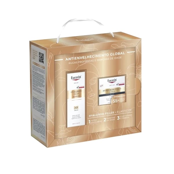Eucerin Coffret Hyaluron-Filler Elasticity Sérum 3D 30 ml + Creme Noite 20 ml