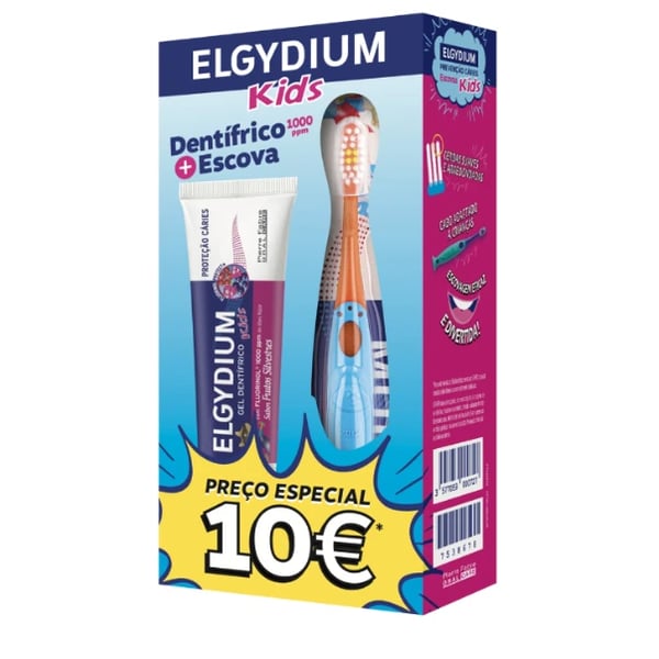 Elgydium Kids Kit Gel Dent F.Silvest + Esc