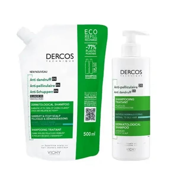 Dercos Ch Caspa Ol 390+Refill 500 -40%