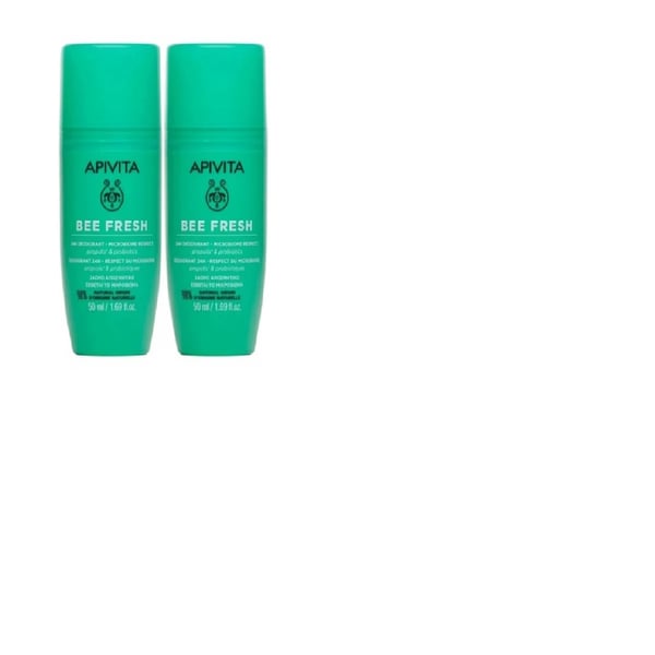 Apivita Bee Fresh Deo 24H 50MlX2 -50%2U