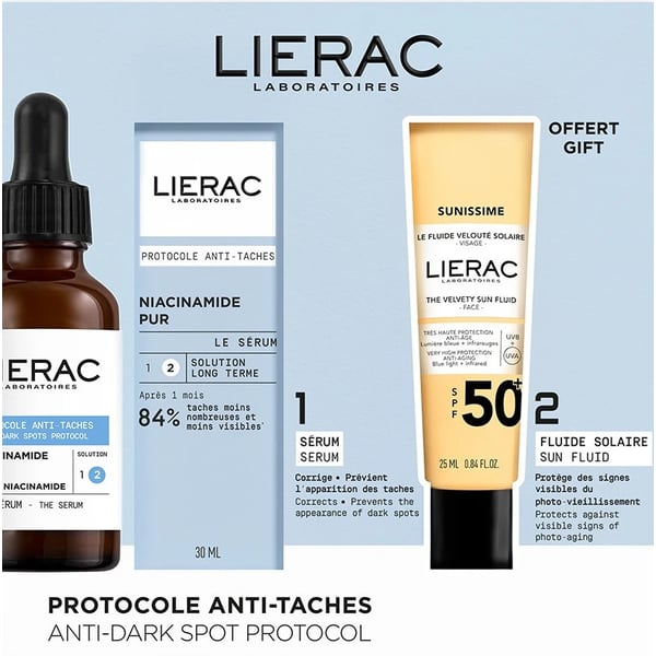 Coffret Lierac Protocolo Antimanchas Sérum Antimanchas + Oferta Fluido Solar SPF50