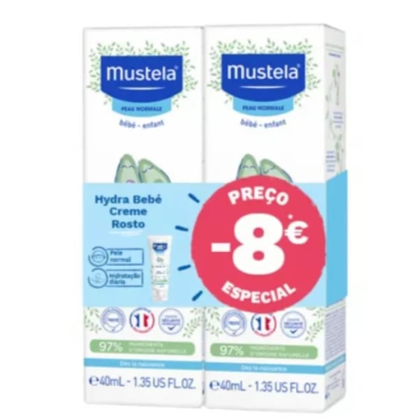 Mustela Pn Hydra Bebe Cr Rosto 40Duo-8E