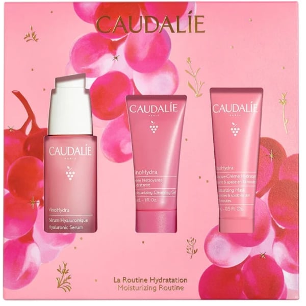 Caudalie VinoHydra Sérum 30ml + Gel Limpeza Hidratante 30 ml + Oferta Máscara Creme Hidratante 15 ml