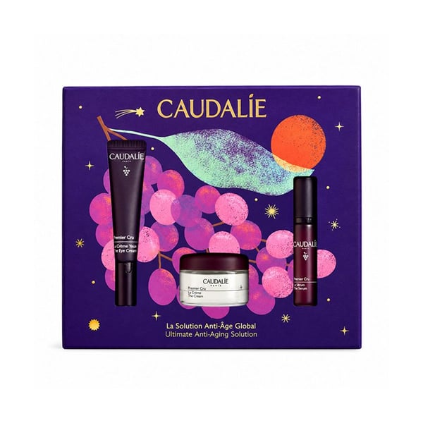 Caudalie Premier Cru Creme Olhos 15 ml + Oferta Sérum 10 ml + Oferta Creme 15 ml