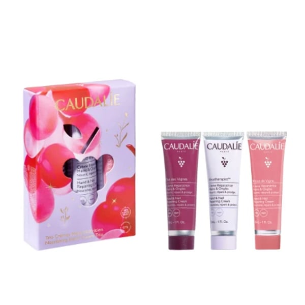 Caudalie Hand Cream Trio - Vinotherapist 30ml + Thé des Vignes 30ml + Rose de Vigne 30ml