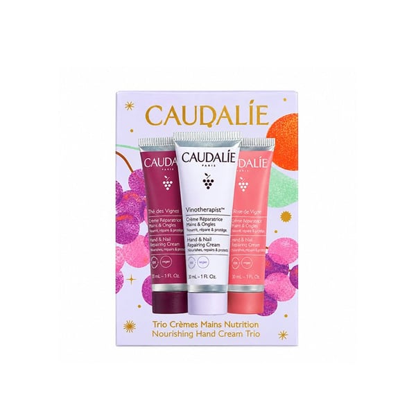 Caudalie Hand Cream Trio - Vinotherapist 30ml + Thé des Vignes 30ml + Rose de Vigne 30ml