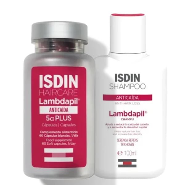Isdin Lambdapil Antiqueda 5APlus 60 cápsulas + Oferta Champô 100 ml