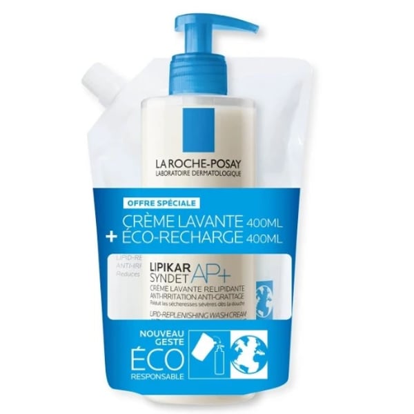 LRPosay Lipikar Synd Ap+ (400ml) + Refil EcoPoup (400ml)