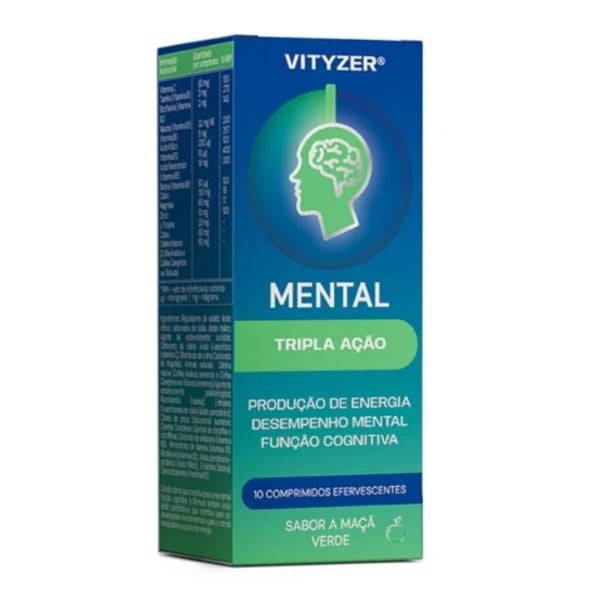 Vityzer Mental Comp Eferv Maça Verd X20
