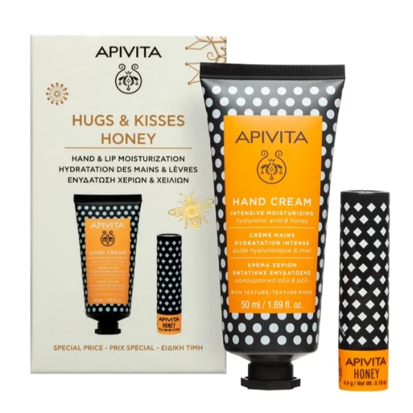 Apivita Creme Mãos Mel 50 ml + Stick Labial Mel 4,4g