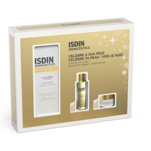 Isdinceut Pack Eye Cont Rout Natal 25 (Isdinceutics K Ox Eyes 15g + of Essential Cleansing - 27ml + of A.G.E. Reverse Day - 7,21g)
